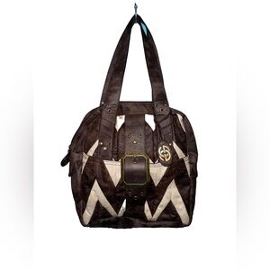 Red by Marc echo Brown and Cream Shoulder Bag